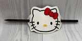 ITH Digital Embroidery Pattern for Hi Kitty Hair Bun Holder,  4X4 Hoop