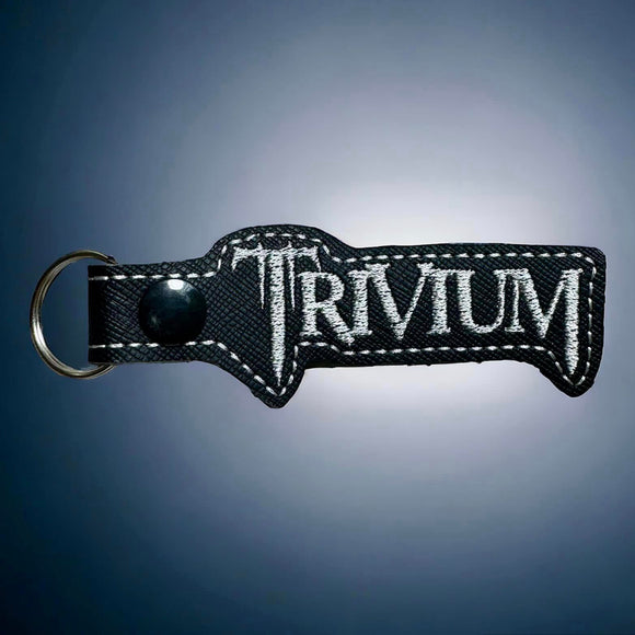 ITH Digital Embroidery Pattern For Trivium Snap Tab /Key Chain, 4X4 Hoop