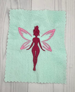 ITH Digital Embroidery Pattern for Simple Fairy Stand Alone Design, 4X4 Hoop