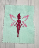 ITH Digital Embroidery Pattern for Simple Fairy Stand Alone Design, 4X4 Hoop