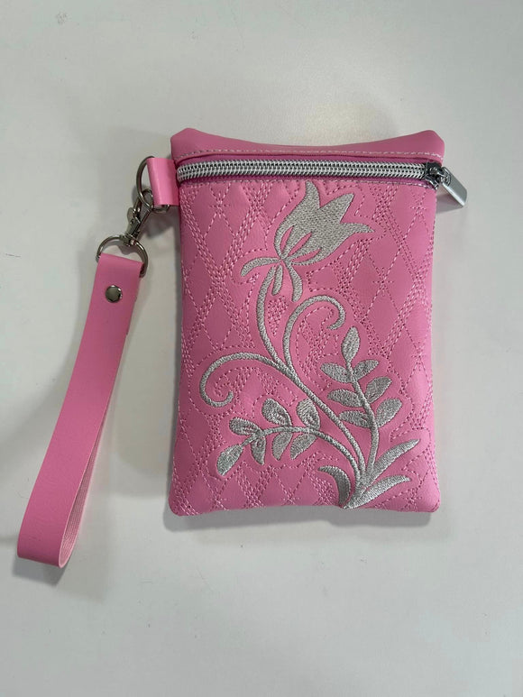 ITH Digital Embroidery Pattern for Diamond Latus Tulip 5X7 Tall Lined Zipper Bag, 5X7 Hoop