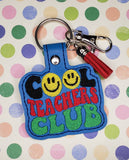 ITH Digital Embroidery Pattern for Cool Teachers Club Snap Tab / Keychain,