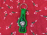 ITH Digital Embroidery Pattern for Lil Elf 1 Snap Tab / Keychain, 4X4 Hoop