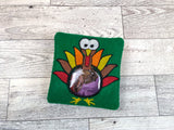 ITH Digital Embroidery Pattern for ITH Turkey Treat Pouch, 4X4 Hoop