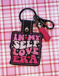 ITH Digital Embroidery Pattern for Self Love Era Snap Tab / Keychain, 4X4 Hoop