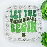 ITH Digital Embroidery Pattern for Let The Shenanigans Begin Coaster, 4X4 Hoop