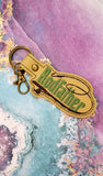 ITH Digital Embroidery Pattern for Rodfather Pole Snap Tab / Keychain, 4X4 Hoop