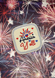 ITH Digital Embroidery Pattern for America Y'All Coaster, 4X4 Hoop