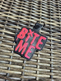 ITH Digital Embroidery Pattern for Bite Me Avril Snap Tab / Keychain, 4X4 Hoop