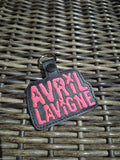 ITH Digital Embroidery Pattern for Avril Lavigne Snap Tab / Keychain, 4X4 Hoop