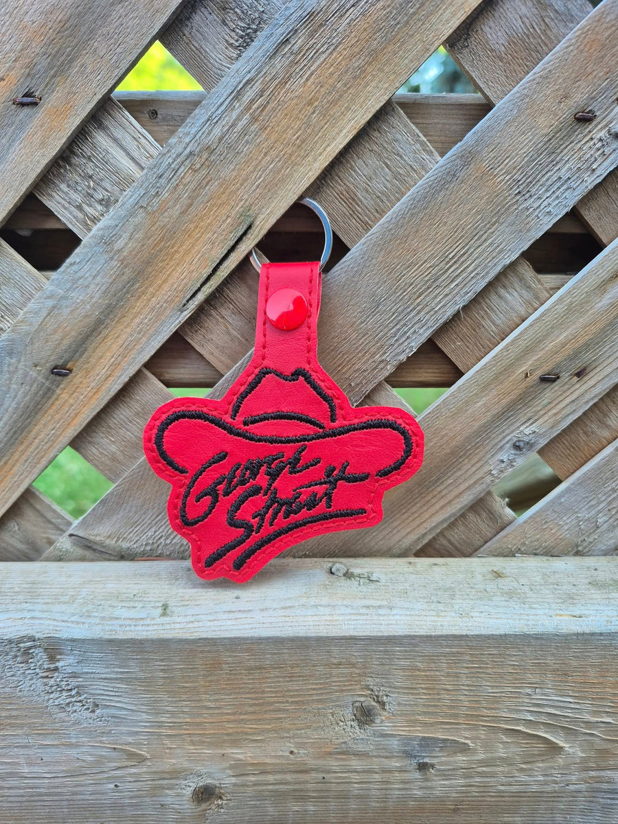 ITH Digital Embroidery Pattern for George Strait Snap Tab / Keychain ...