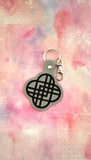 ITH Digital Embroidery Pattern for Huntrix Symbol Snap Tab /Keychain, 4X4 Hoop