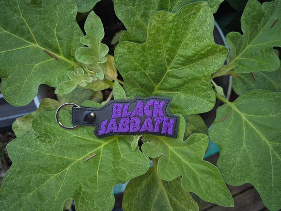 ITH Digital Embroidery Pattern for Black Sabbath Snap Tab / Keychain, 4X4 Hoop