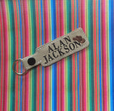 ITH Digital Embroidery Pattern for Alan Jackson Snap Tab/Keychain, 4X4 Hoop