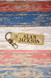 ITH Digital Embroidery Pattern for Alan Jackson Snap Tab/Keychain, 4X4 Hoop