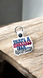ITH Digital Embroidery Pattern for Horrible Idea What Time Snap Tab / Keychain. 4X4 Hoop