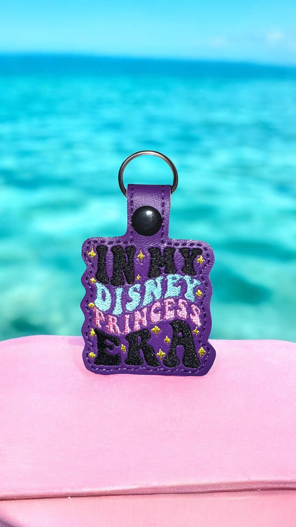 ITH Digital Embroidery Pattern for My Disney Princess ERA Snap Tab / Keychain, 4X4 Hoop