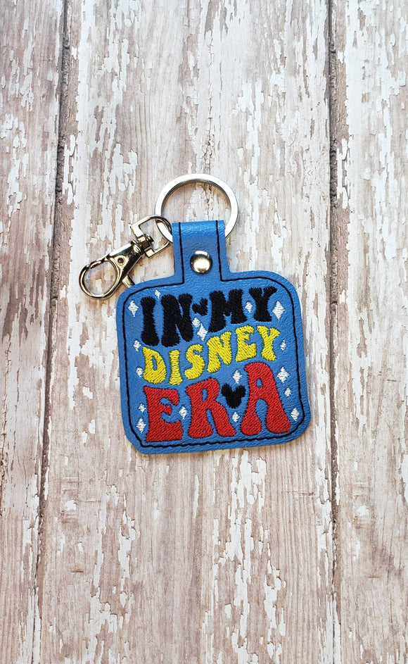 ITH Digital Embroidery Pattern for My Disney ERA Snap Tab / Keychain, 4X4 Hoop