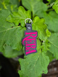 ITH Digital Embroidery Pattern for REBA Snap Tab / Keychain, 4X4 Hoop