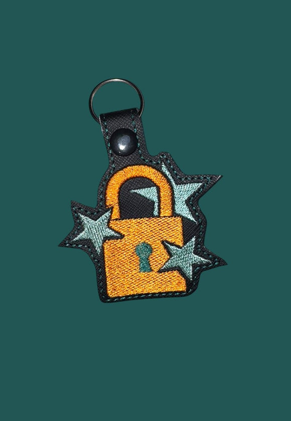 ITH Digital Embroidery Pattern for T Swift New Snap Tab / Keychain, 4X4 Hoop