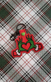ITH Digital Embroidery Pattern for Grinch Heart Hands Snap Tab / Keychain, 4X4 Hoop