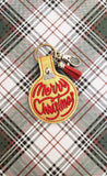 ITH Digital Embroidery Pattern for Merry Christmas Ball Snap Tab / Keychain, 4X4 Hoop