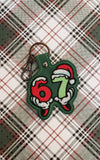 ITH Digital Embroidery Pattern for 67 Christmas Hands Snap Tab / Keychain, 4X4 Hoop