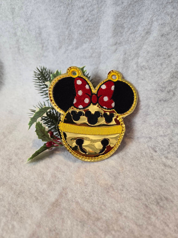 ITH Digital Embroidery Pattern for Minn Jingle Bell Banner/Garland Piece, 4X4 Hoop