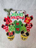 ITH Digital Embroidery Pattern for Mick Minn Inspired Christmas Banner/Garland Bundle Pack, 4X4 & 5x7 Hoop