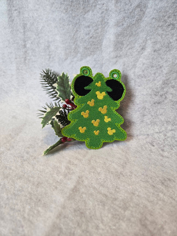 ITH Digital Embroidery Pattern for Mick Tree Banner/Garland Piece, 4X4 Hoop