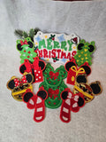 ITH Digital Embroidery Pattern for Mick Minn Inspired Christmas Banner/Garland Bundle Pack, 4X4 & 5x7 Hoop