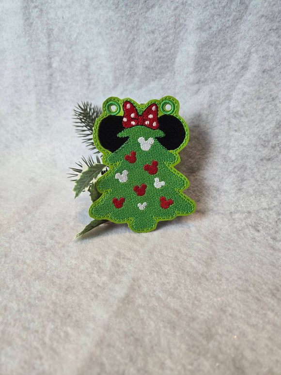 ITH Digital Embroidery Pattern for Minn Tree Banner/Garland Piece, 4X4 Hoop