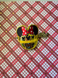 ITH Digital Embroidery Pattern for Minn Jingle Bell Hair Bun Holder, 4X4 Hoop