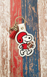 ITH Digital Embroidery Pattern for Snoops Football Snap Tab / Keychain, 4X4 Hoop