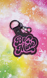 ITH Digital Embroidery Patter for Be Mine Shadow Snap Tab / Keychain, 4X4 Hoop