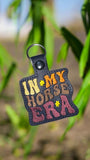 ITH Digital Embroidery Pattern for In My Horse ERA Snap Tab / Keychain, 4X4 Hoop