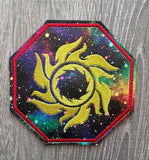 ITH Digital Embroidery Pattern for Sun Swirl Coaster, 4X4 Hoop
