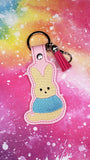 ITH Digital Embroidery Pattern for Roo Peep Snap Tab / Keychain, 4X4 Hoop