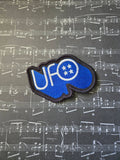 ITH Digital Embroidery Pattern for UFO Band Patch 3 7/8" X 2 1/2", 4X4 Hoop