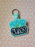 ITH Digital Embroidery Pattern for Mother of Chaos Snap Tab / Keychain, 4X4 Hoop