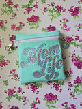 ITH Digital Embroidery Pattern for Mom Life Cash Card Tall Zipper Pouch, 5X7 Hoop