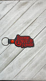 ITH Digital Embroidery Pattern for Insane Clown Posse Snap Tab / Keychain, 4X4 Hoop