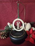 Laser Engraved Christmas Ornament's Adult Theme 1