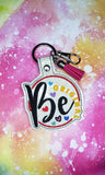 ITH Digital Embroidery Pattern for Be Original Snap Tab / Keychain, 4X4 Hoop
