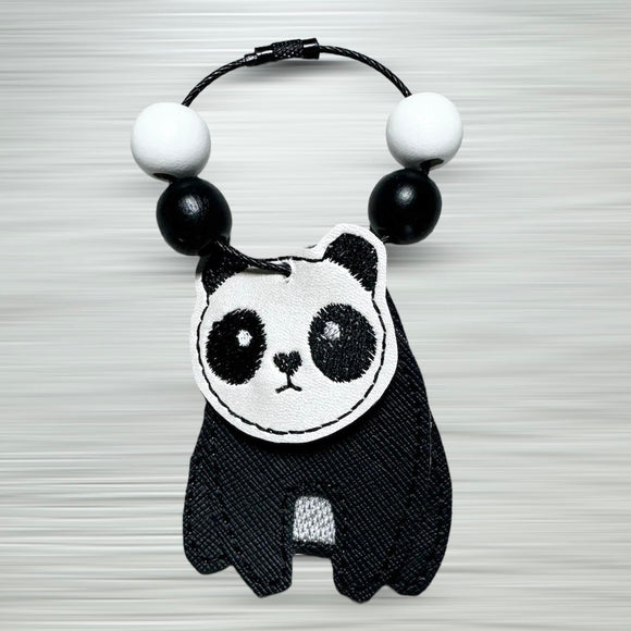 ITH Digital Embroidery Pattern for 3 part Panda Keychain, 4X4 Hoop or 5X7 Hoop