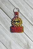 ITH Digital Embroidery Pattern for Too Hot To Handle Snap Tab / Keychain, 4X4 Hoop