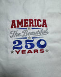 ITH Digital Embroidery Pattern for America The Beautiful 250 Years Stand Alone Design, 5X7 Hoop