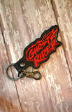 ITH Digital Embroider Pattern for Ghost Rider Snap Tab/ Keychain, 4X4 Hoop