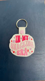 ITH Digital Embroidery Pattern for In My Snacking ERA Snap Tab / Keychain, 4X4 Hoop