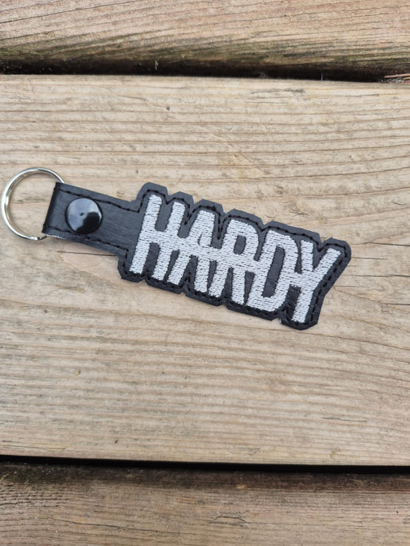 ITH Digital Embroidery Pattern for Hardy Snap Tab / Keychain, 4X4 Hoop